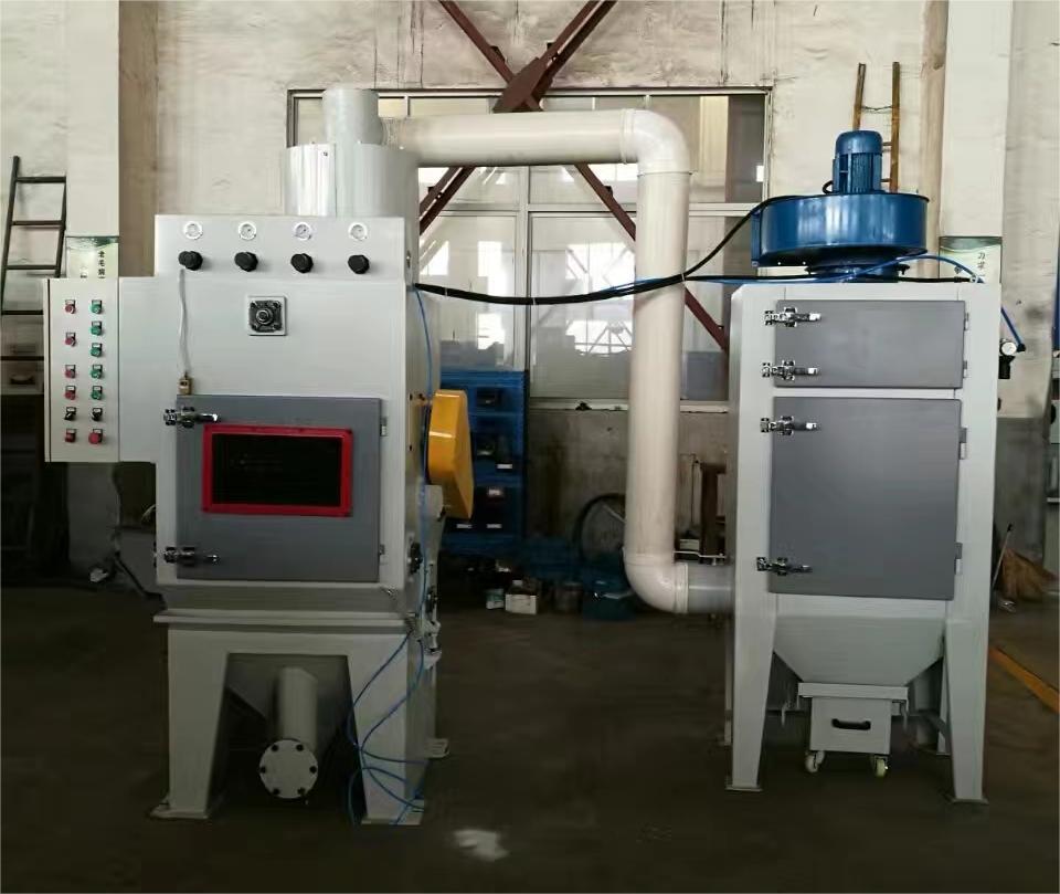 南阳中小型零件履带式自动喷砂机高效清洁省时省力