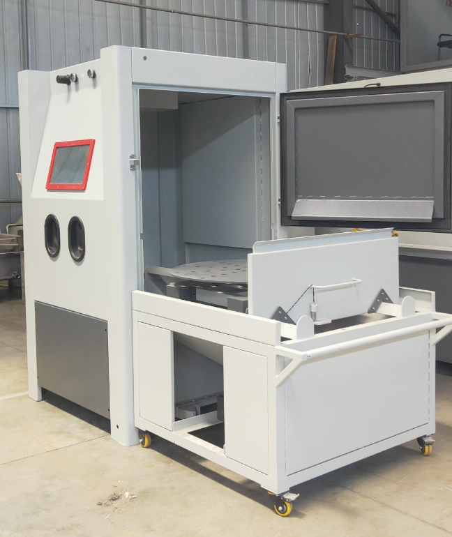 南阳箱式喷砂机 适合小工件批量处理