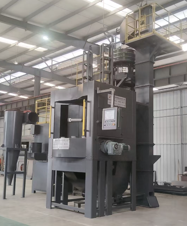 南阳转盘式喷砂机 提升圆形工件处理效率