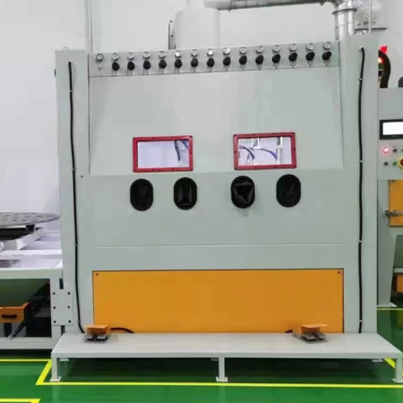 南阳高效生产，从箱体手动喷砂机开始，提升零部件质量